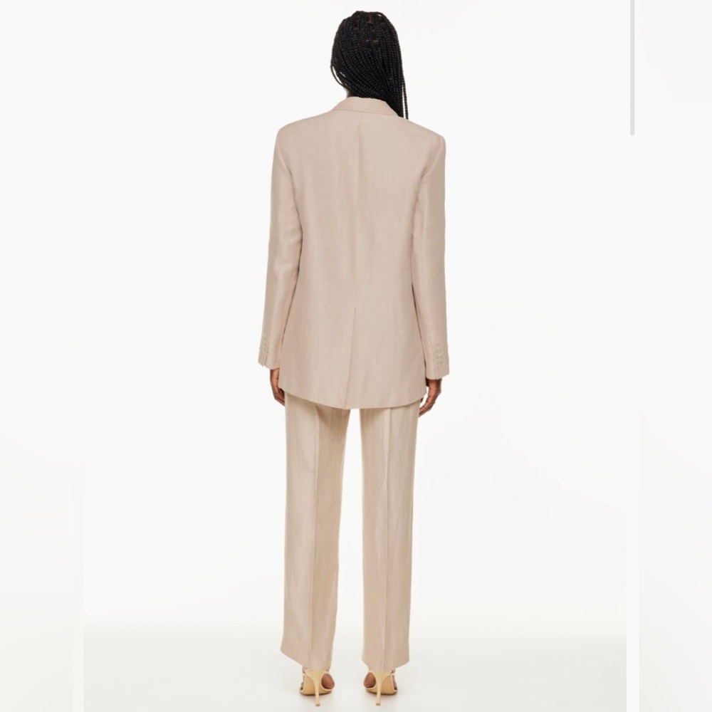 Agency Linen Blazer Kasha Taupe Size XXS - Picture 3 of 6